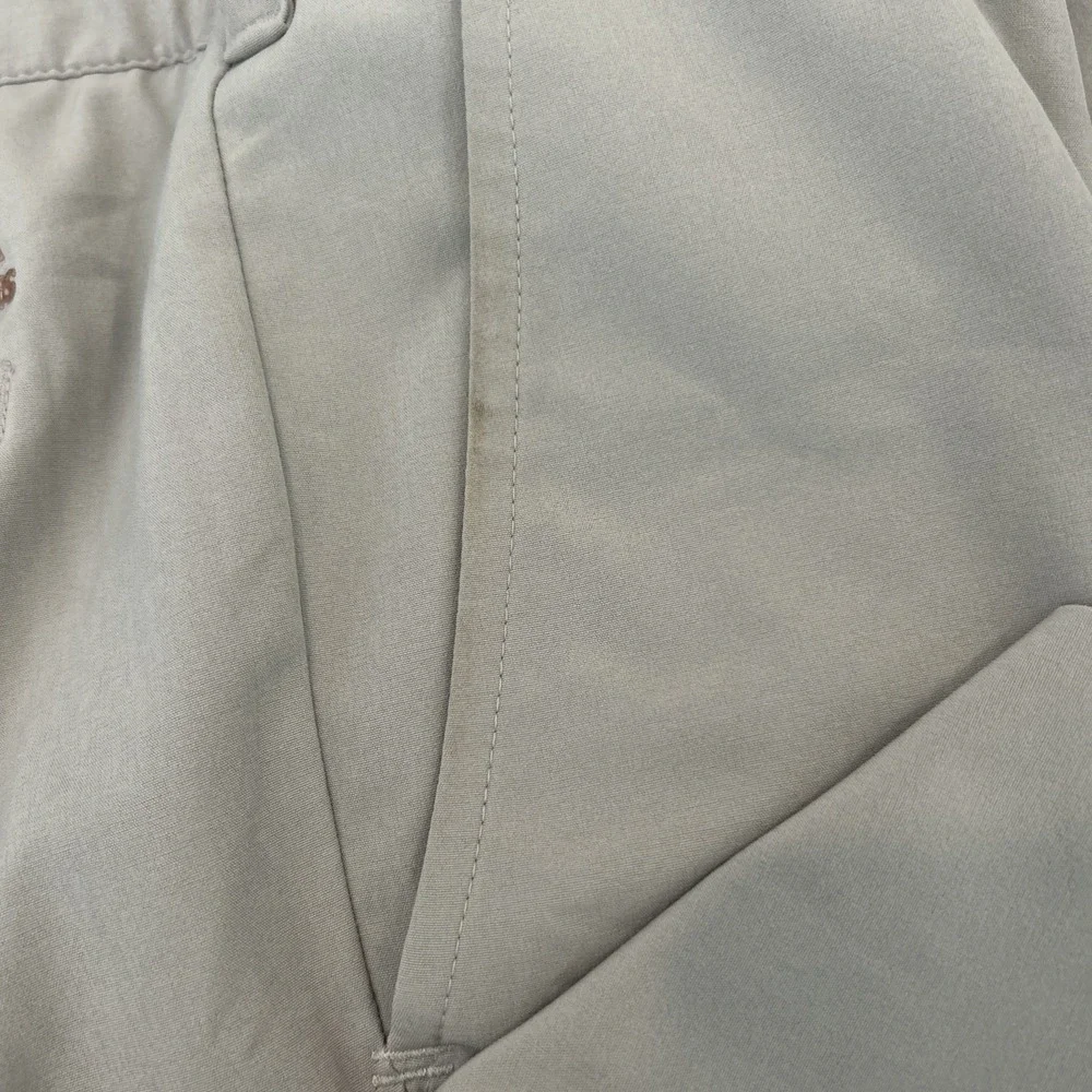 Adidas Golf‎ Pants Men's 34x30 Beige Stretch Logo Lightweight Moisture Wicking